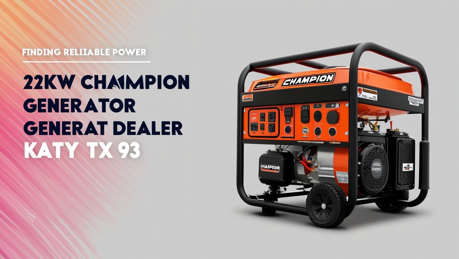 22kw Champion Generator Dealer Katy TX 77493