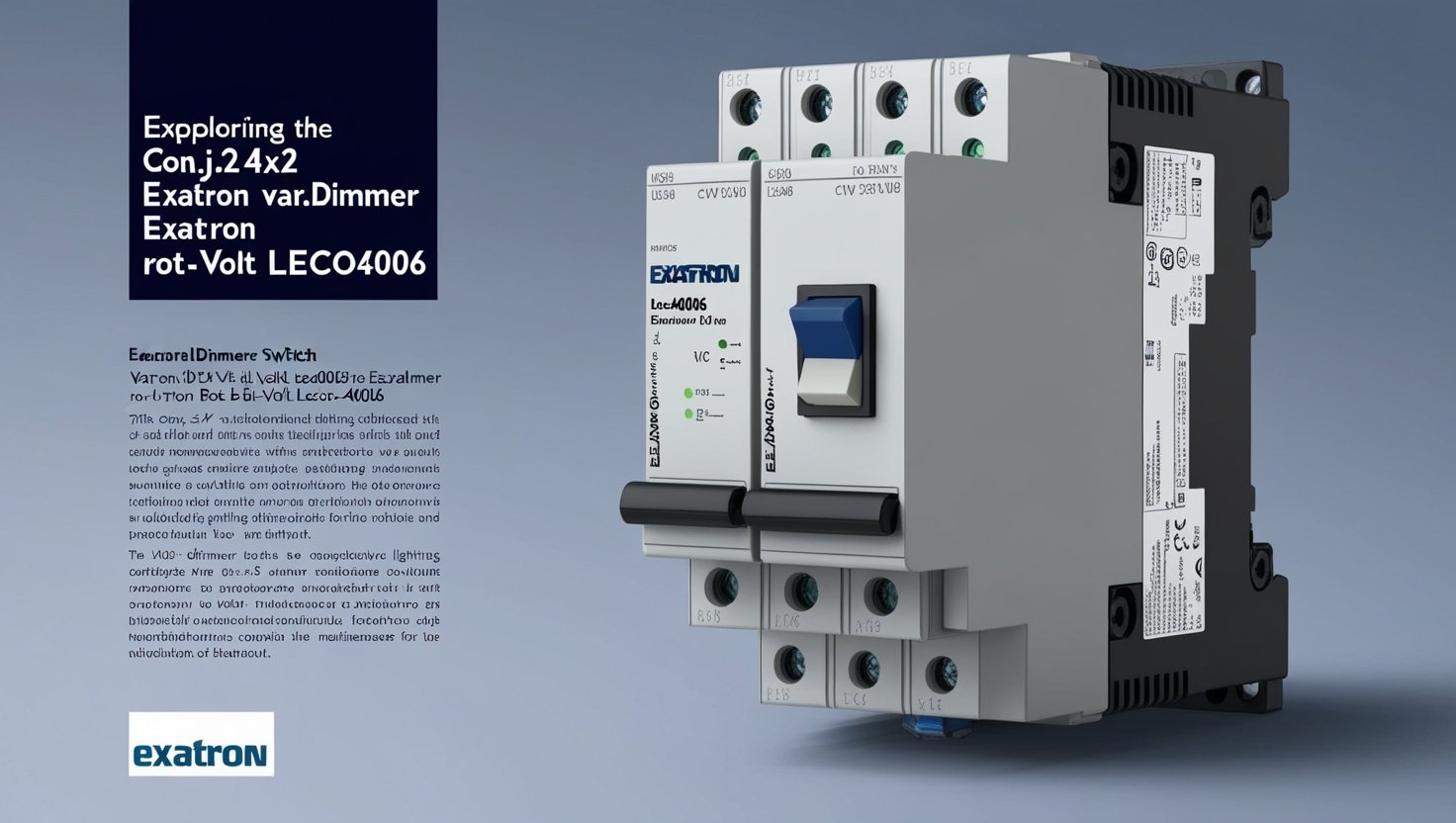 Conj.4x2 Var.Dimmer Exatron Rot.Bi-Volt Leco4006