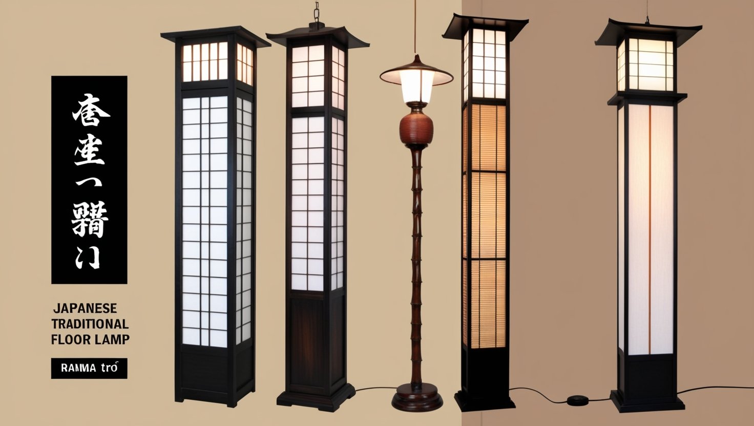 Japanese Traditional Floor Lamp